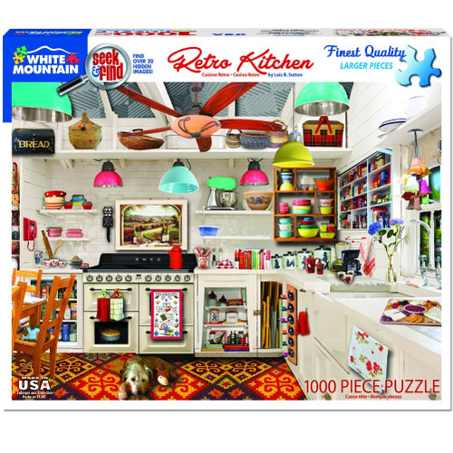 Retro Kitchen Seek & Find 1000pc Puzzle  Retro Kitchen Seek & Find 1000pc Puzzle
