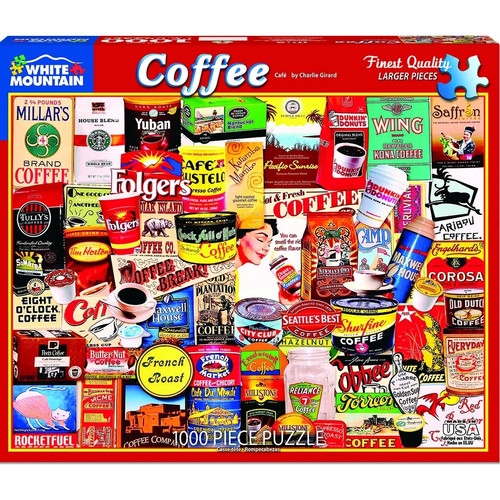 Coffee 1000pc Puzzle by White Mountain 