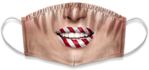 Candy Cane Lips mask