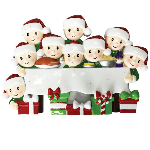 Family of Nine - Dinner Table Family Family of Nine - Dinner Table Family