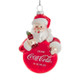 Coca-Cola Santa Glass Ornament