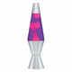 Lava Lamp 14.5-Inch Silver Base Pink Wax/Purple Liquid