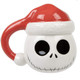 Nightmare Before Christmas Santa Jack Sculpted Ceramic Mug Front View 