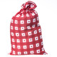 Red Plaid Santa Sack