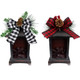 Bronze Christmas Time Fireplace Lantern Unlit View 