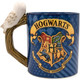 Harry Potter Hogwarts House Crests with Owl Handle Ceramic Mug Back View