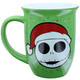 Nightmare Before Christmas Santa Jack Green Ceramic Mug Back View