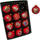Twelve Days of Christmas Glass Ball Ornaments Boxed Set of 12