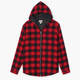 Hatley Men's Buffalo Plaid Hooded Full Zip Lined Jacket Front View