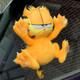 Garfield 8" Relaxed Edition Plush Window Clinger Clung On Window View