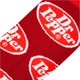 Dr Pepper Socks by Cool Socks - detailed view