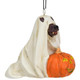Halloween Ghost Dog Ornament Right Side View 