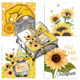 Ceramic Sunflower Coaster Set