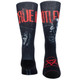 Motley Crue Dr. Feelgood Sublimated Crew Socks - front and back view