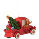 Grinch in Red Truck Ornament By Jim Shore - Back View