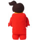 Lego Brick Suit Girl Plush Toy - Back View