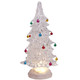 10.625" LED Glitter Tree with Jingle Bells