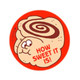 How Sweet It Is! - Cinnamon Roll Scent Retro Scratch 'n Sniff Stinky Stickers