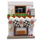 Family of 5 - Fireplace Mantle Personalized Ornament