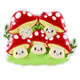 Family of 5 - Mushroom Family Personalized Ornament