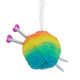 Knitting Yarn Ball and Needles Ornament by Hallmark - Back View