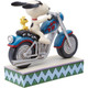 Snoopy and Woodstock Riding a Motorcycle Peanuts Figure by Jim Shore