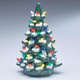 12-Inch Green Porcelain Christmas Tree (Battery-Operated)