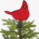 Christmas Cardinal 12-Inch Tree Topper