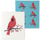  Cardinal on Branch - Swedish Dishcloths Set of 2
