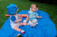 Toronto Blue Jays Baby Romper on Model