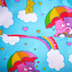 Care Bears Cheer Bear & Share Bear Rainbow Umbrella Mini Backpack by Loungefly
