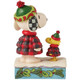 Rear View - Snoopy & Woodstock Puffer Figure by Jim Shore
