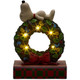 Snoopy Sleeping on LED Wreath Figure by Jim Shore