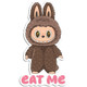 Labubu Eat Me Die Cut Sticker
