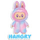 Labubu Hangry Die Cut Sticker