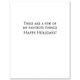 White Lotus Lorazepam and Mistletoe Holiday Christmas Card