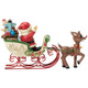 Rudolph Pulling Santa in Sled Figure by Jim Shore