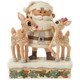 Woodland Santa w/ Rudolph & Clarice Figure by Jim Shore