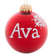 Personalized Name Ball Christmas Ornaments