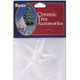 Iridescent/Clear ceramic Christmas tree stars, Pack of 2