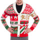 Sweet Treats Ugly Christmas Sweater Cardigan - close up
