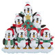 Winter Penguin Personalized Ornament Family of 7