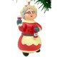 Mrs Claus with Wine Ornament