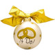 I Do! Personalized Glass Ornament Front View
