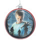 Stranger Things Glass Disc Eleven She's Our Friend and She's Crazy Ornament Front View