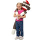 Jumbo Sock Monkey Standing With Model