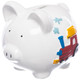 Trains- Small Personalized Piggy Bank