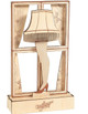 Leg Lamp Wooden Centerpiece A Christmas Story