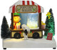 Peanuts LED Musical Popcorn Wagon Tablepiece  lit up