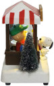 Peanuts LED Musical Popcorn Wagon Tablepiece side